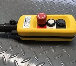 scissor lift control button