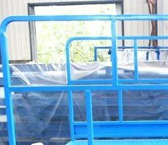 Hydraulic Lift Table - MORN LIFT scissor lift SGL removable guardaril