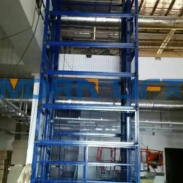 freight elevator with full mesh