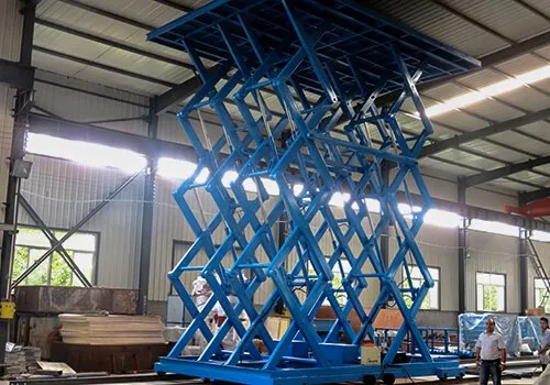 scissor goods lift customized