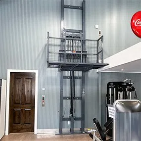 Two Post Cargo Lift - MORN LIFT cargo lift with two post project - MORN LIFT