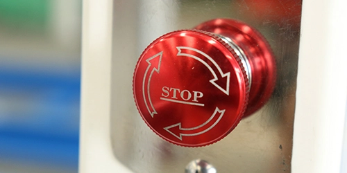 Home Lift with Cabin - MORN LIFT Emergency Stop Button