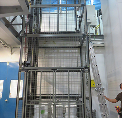 Goods Lift, Cargo Lift, Freight Elevator | Customization Service - MORN LIFT cargo lift with full mesh - MORN LIFT
