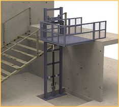 cargo lift 3D design